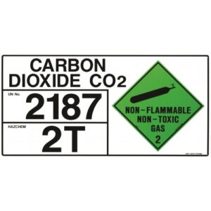Hazchem Storage Sign - Carbon Dioxide