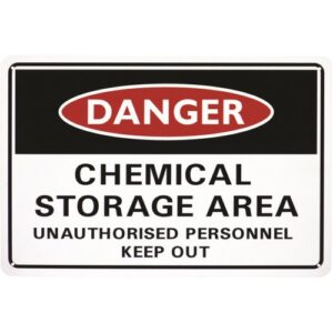 Danger Chemical Storage Sign
