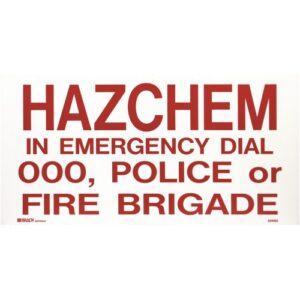 Hazchem Dial 000 Sign