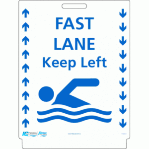 Pavement A-Frame Sign - Fast Lane