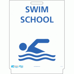 Pavement Sign - Swim School
