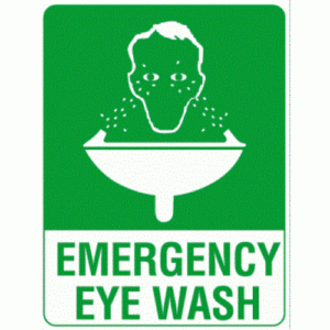 Emergency Eye Wash Sign