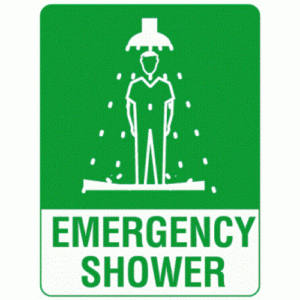 Emergency Shower Sign