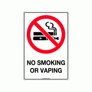 No Smoking or Vaping