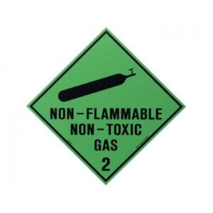 Hazardous Sign - 2 Non Flammable Non Toxic Gas